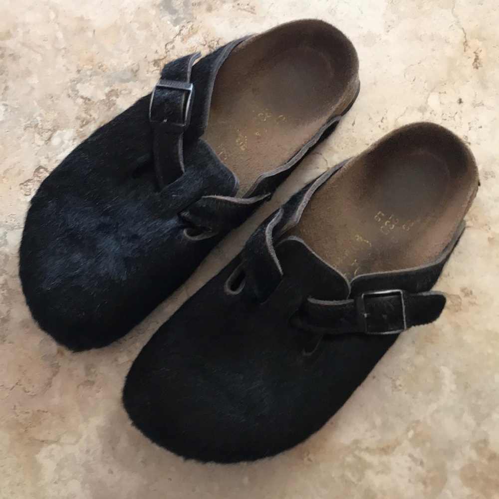 SOLD👋🏻Black leather Papillio Birkenstock’s 36